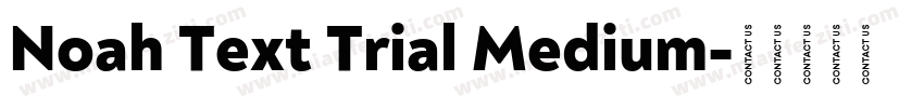 Noah Text Trial Medium字体转换